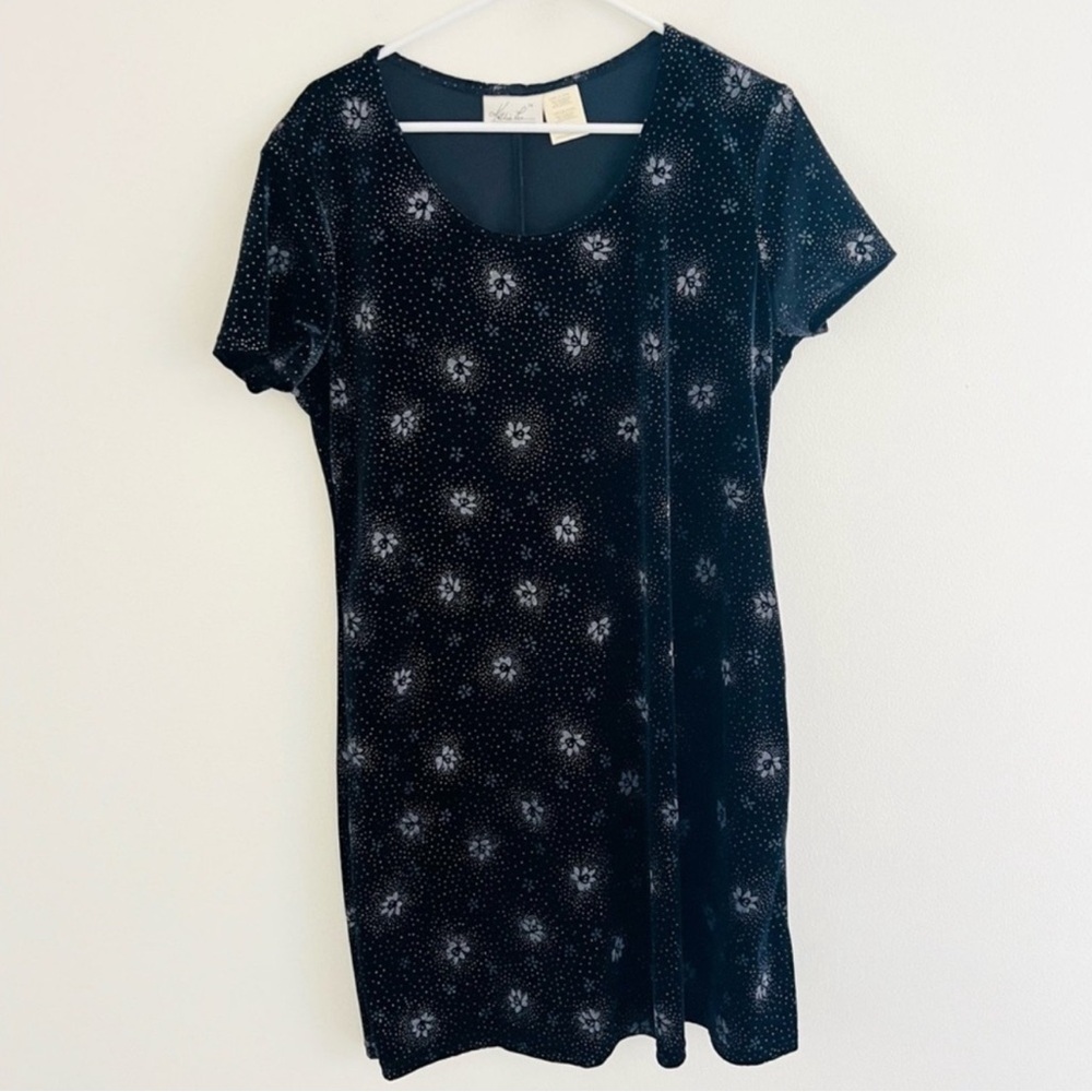 Vintage Kathie Lee Collection Black and White Mini Dress